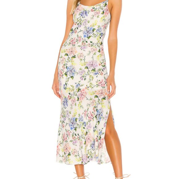 Alice + Olivia ROBE HARMONY dress DOEN SLIP MAXI GARDENIA -  www.rajagirimanappuram.com
